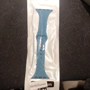 Blue Silicone Apple Watch Band